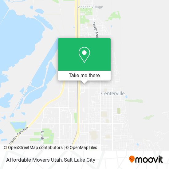 Affordable Movers Utah map