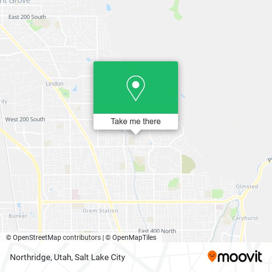 Northridge, Utah map
