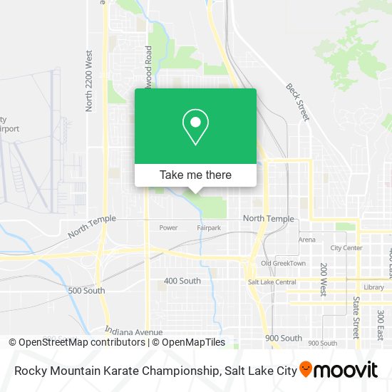 Rocky Mountain Karate Championship map