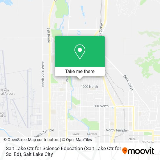 Salt Lake Ctr for Science Education (Salt Lake Ctr for Sci Ed) map