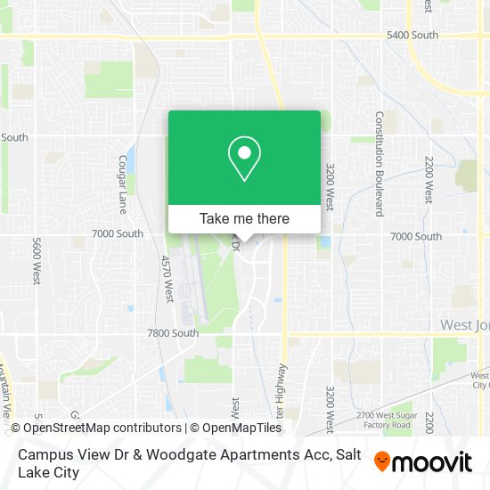 Campus View Dr & Woodgate Apartments Acc map