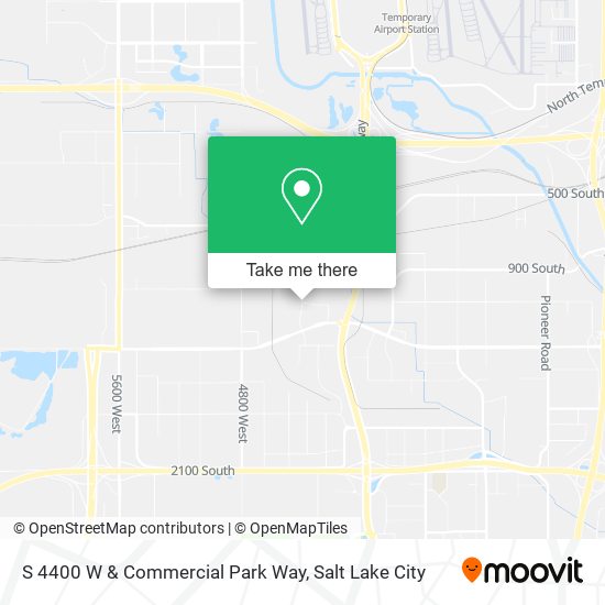 S 4400 W & Commercial Park Way map
