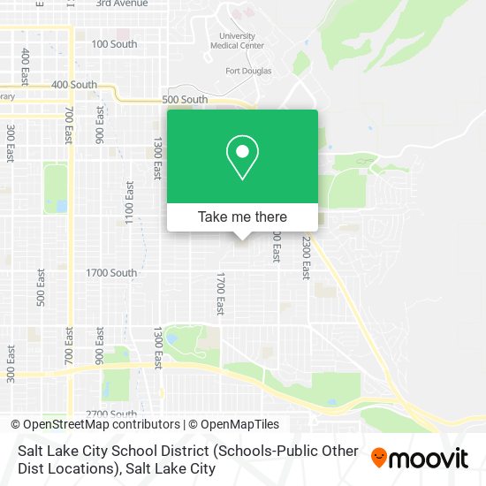 Salt Lake City School District (Schools-Public Other Dist Locations) map