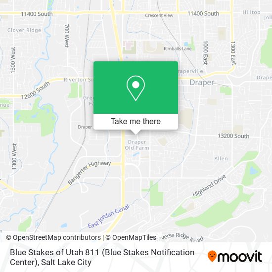 Blue Stakes of Utah 811 (Blue Stakes Notification Center) map