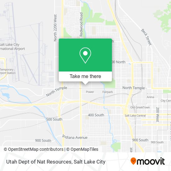 Mapa de Utah Dept of Nat Resources