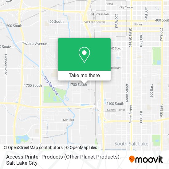 Access Printer Products (Other Planet Products) map