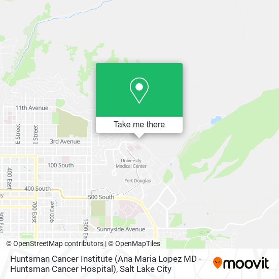 Mapa de Huntsman Cancer Institute (Ana Maria Lopez MD - Huntsman Cancer Hospital)