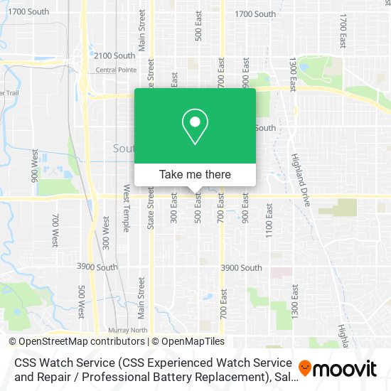 Mapa de CSS Watch Service (CSS Experienced Watch Service and Repair / Professional Battery Replacement)