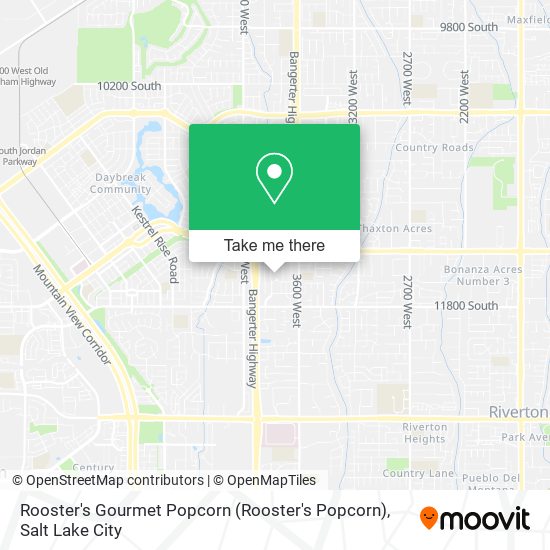 Rooster's Gourmet Popcorn map