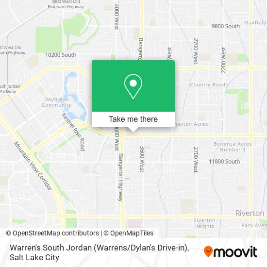 Warren's South Jordan (Warrens / Dylan's Drive-in) map