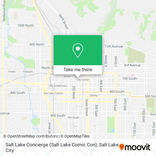 Mapa de Salt Lake Concierge (Salt Lake Comic Con)