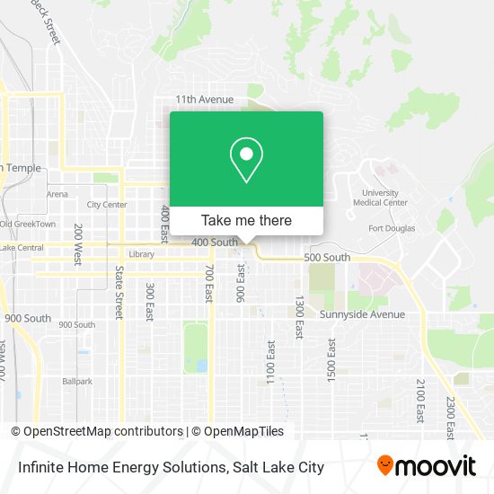 Infinite Home Energy Solutions map
