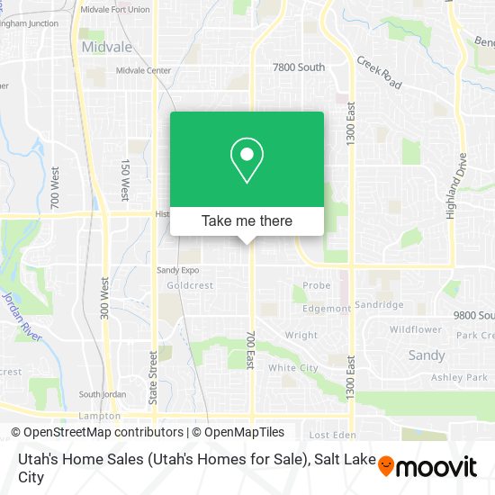 Mapa de Utah's Home Sales (Utah's Homes for Sale)