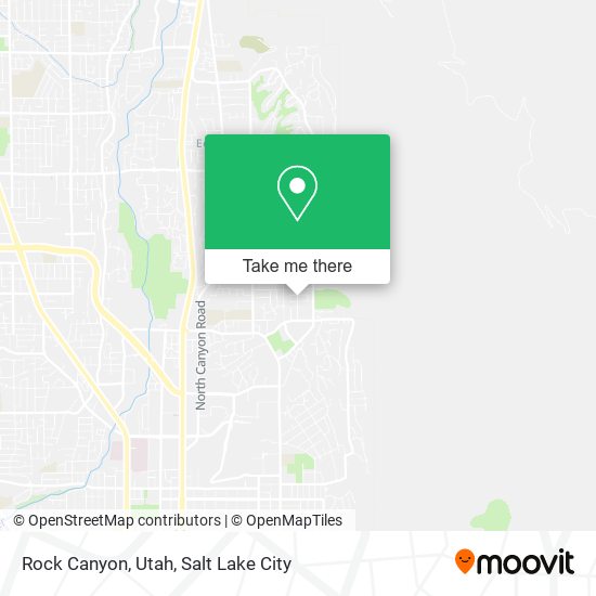 Mapa de Rock Canyon, Utah