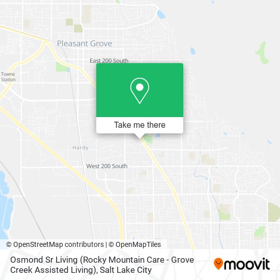 Osmond Sr Living (Rocky Mountain Care - Grove Creek Assisted Living) map