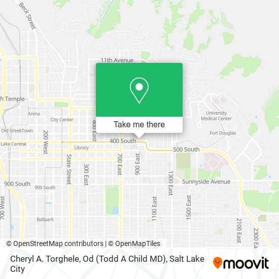 Mapa de Cheryl A. Torghele, Od (Todd A Child MD)