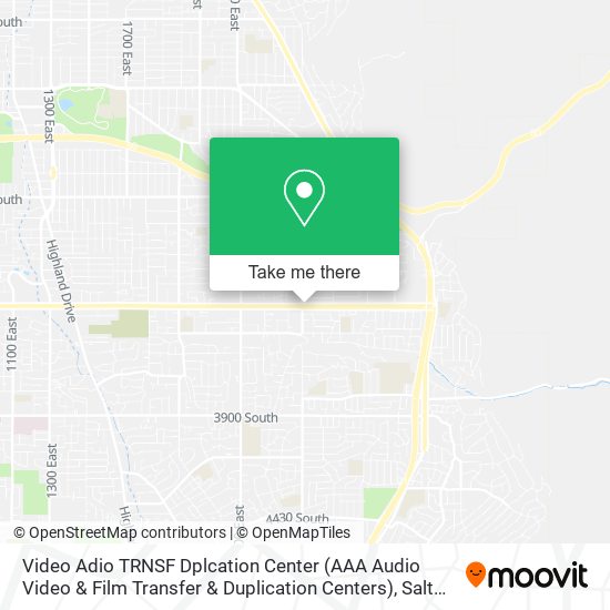 Mapa de Video Adio TRNSF Dplcation Center (AAA Audio Video & Film Transfer & Duplication Centers)
