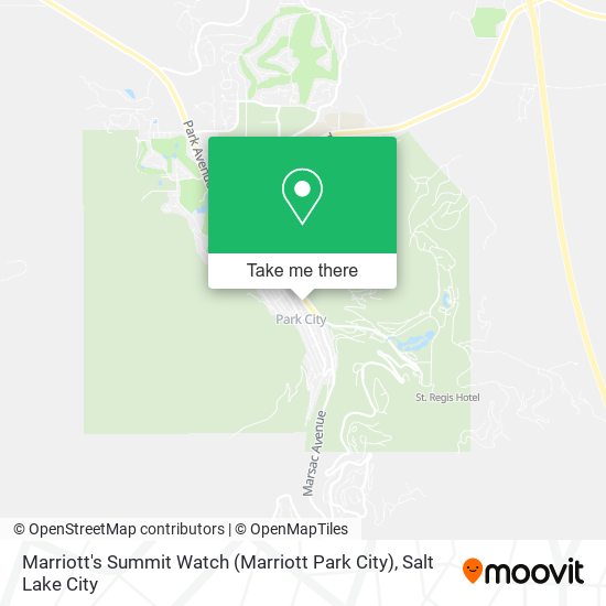 Marriott's Summit Watch (Marriott Park City) map