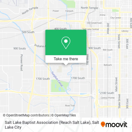 Salt Lake Baptist Association (Reach Salt Lake) map