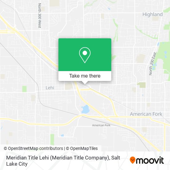 Meridian Title Lehi (Meridian Title Company) map