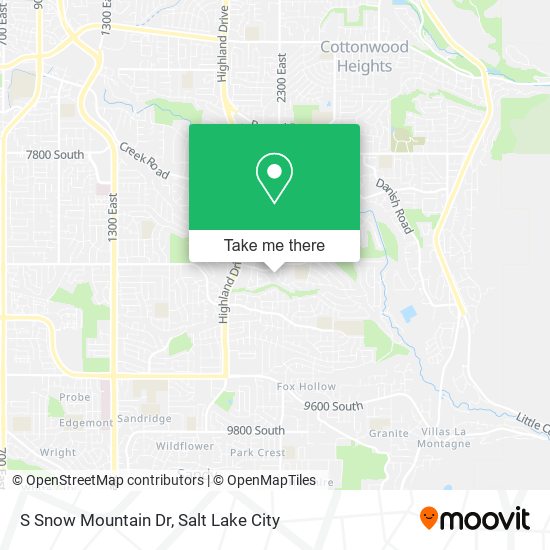 S Snow Mountain Dr map