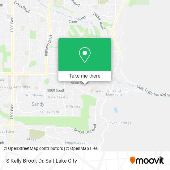 S Kelly Brook Dr map