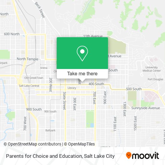 Parents for Choice and Education map