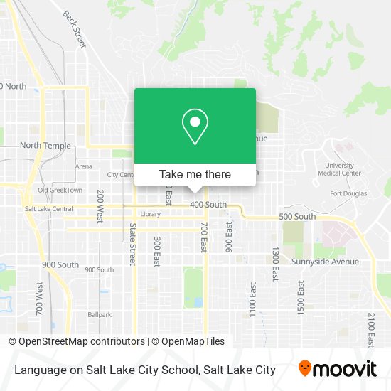 Language on Salt Lake City School map