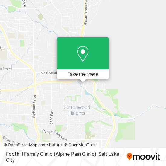 Mapa de Foothill Family Clinic (Alpine Pain Clinic)