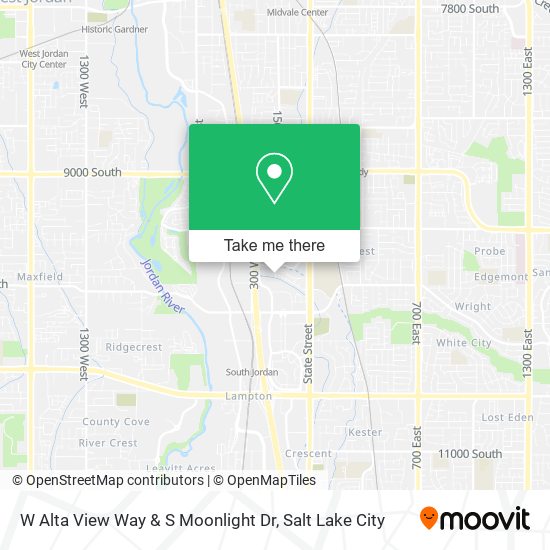 W Alta View Way & S Moonlight Dr map
