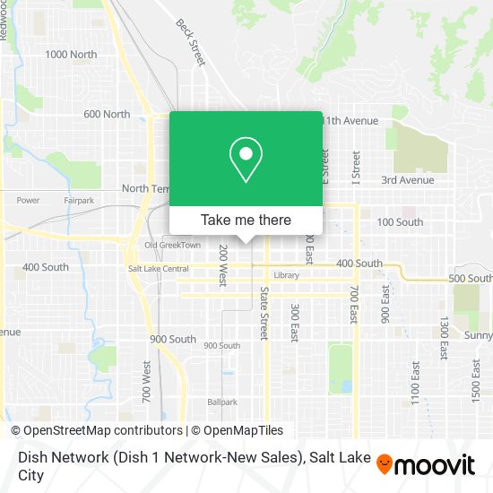 Dish Network (Dish 1 Network-New Sales) map