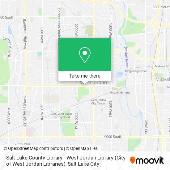 Salt Lake County Library - West Jordan Library (City of West Jordan Libraries) map