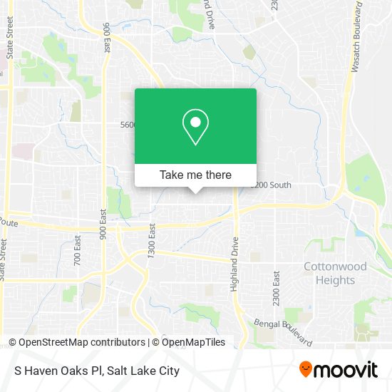 S Haven Oaks Pl map