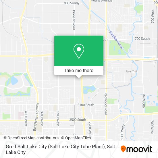 Greif Salt Lake City (Salt Lake City Tube Plant) map