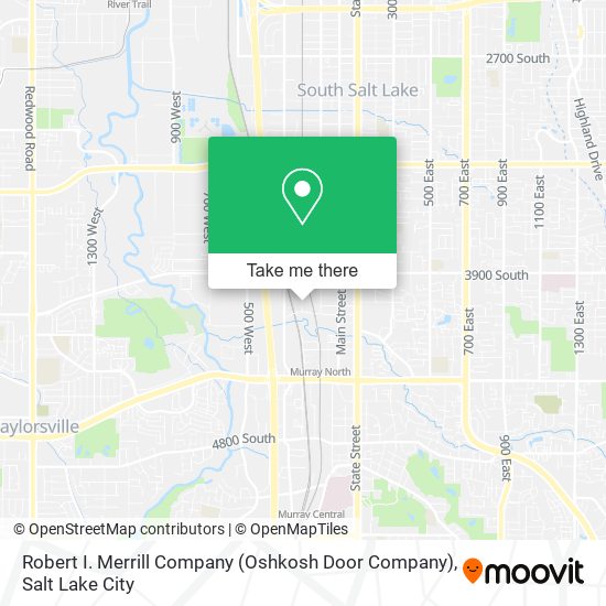 Robert I. Merrill Company (Oshkosh Door Company) map