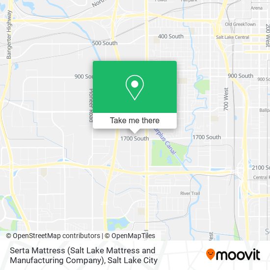 Mapa de Serta Mattress (Salt Lake Mattress and Manufacturing Company)