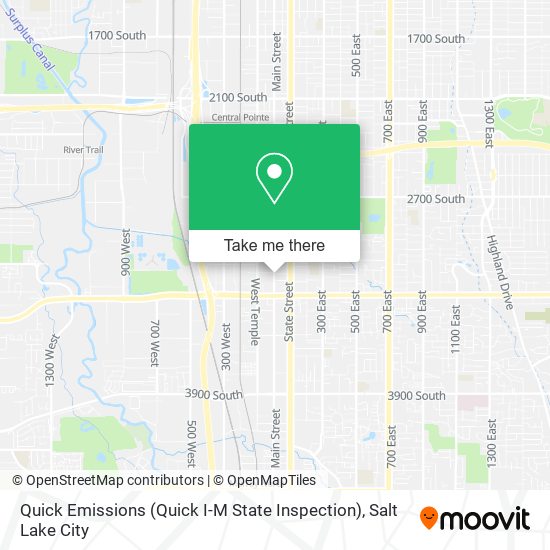 Quick Emissions (Quick I-M State Inspection) map