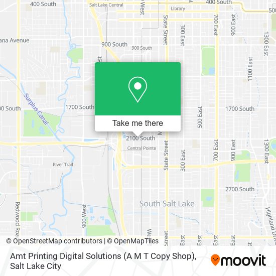 Mapa de Amt Printing Digital Solutions (A M T Copy Shop)