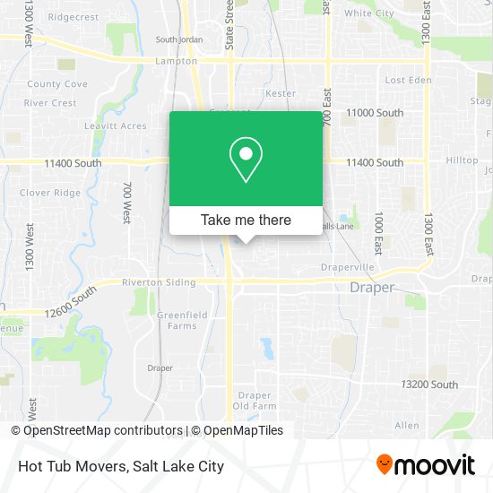 Hot Tub Movers map