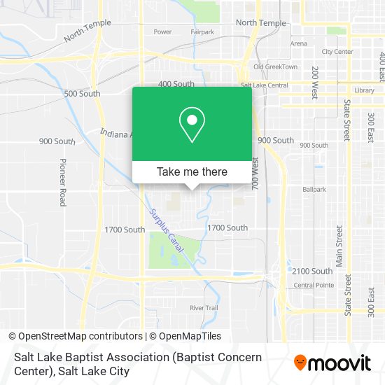 Mapa de Salt Lake Baptist Association (Baptist Concern Center)
