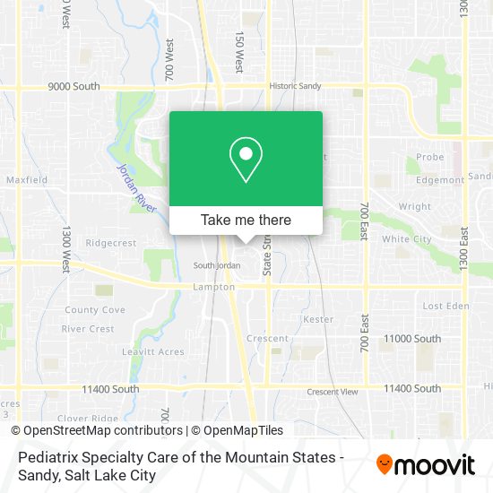 Pediatrix Specialty Care of the Mountain States - Sandy map