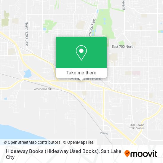 Mapa de Hideaway Books (Hideaway Used Books)