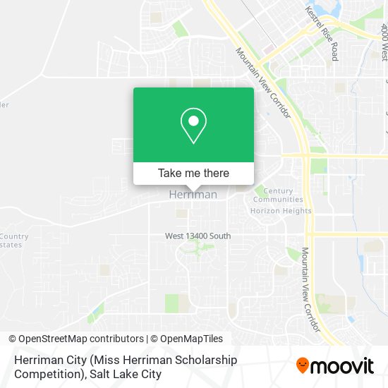 Herriman City (Miss Herriman Scholarship Competition) map