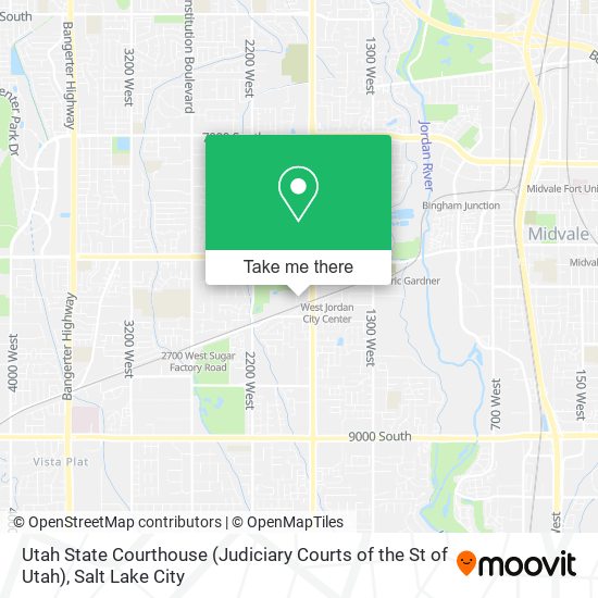 Utah State Courthouse (Judiciary Courts of the St of Utah) map