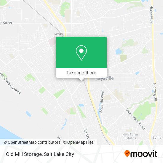 Old Mill Storage map