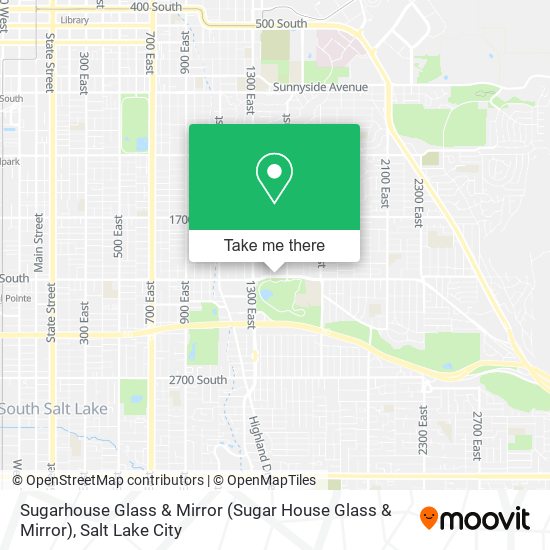 Mapa de Sugarhouse Glass & Mirror (Sugar House Glass & Mirror)