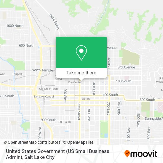 Mapa de United States Government (US Small Business Admin)