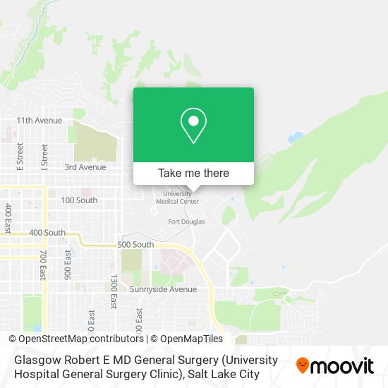 Glasgow Robert E MD General Surgery (University Hospital General Surgery Clinic) map