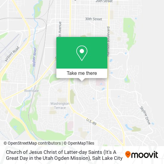 Mapa de Church of Jesus Christ of Latter-day Saints (It's A Great Day in the Utah Ogden Mission)