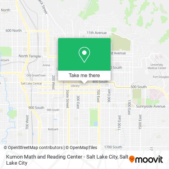 Kumon Math and Reading Center - Salt Lake City map
